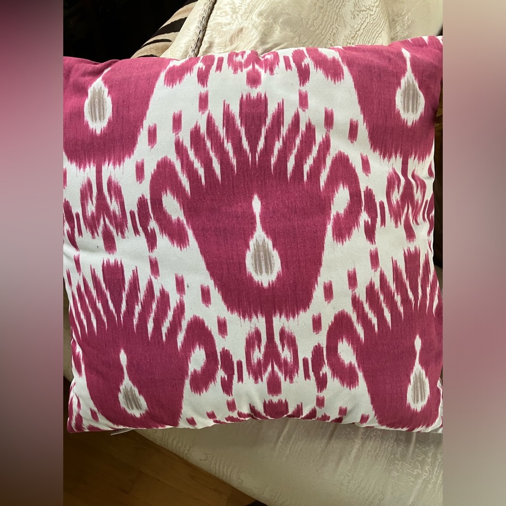 Set of 2 Ikat pillows